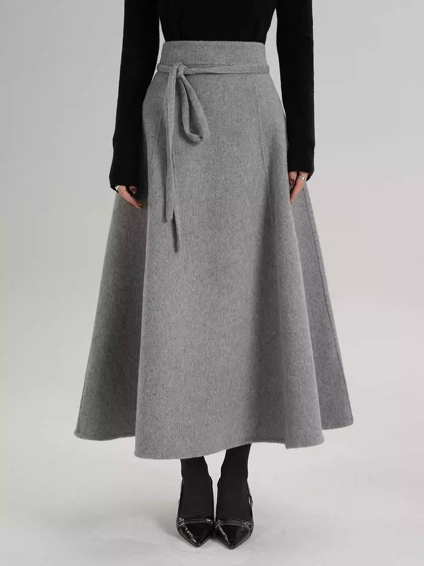 Set Đầm Dạ Cổ Nơ