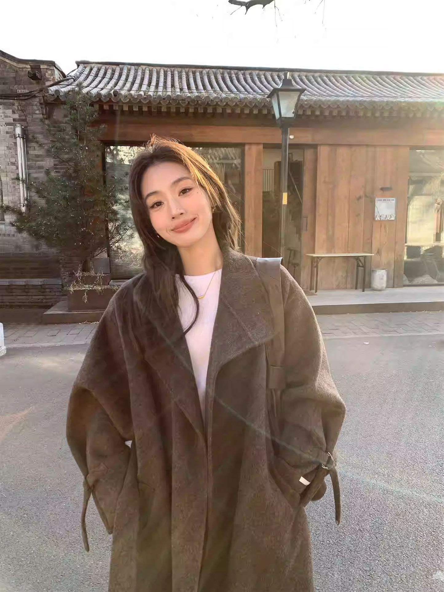 Áo Khoác Dạ Pusumede Cổ Lệch