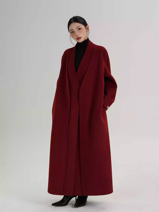 Áo Khoác Dạ Dáng Kimono