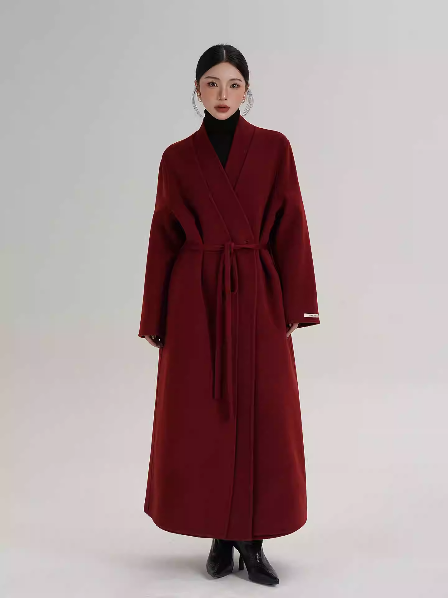 Áo Khoác Dạ Dáng Kimono