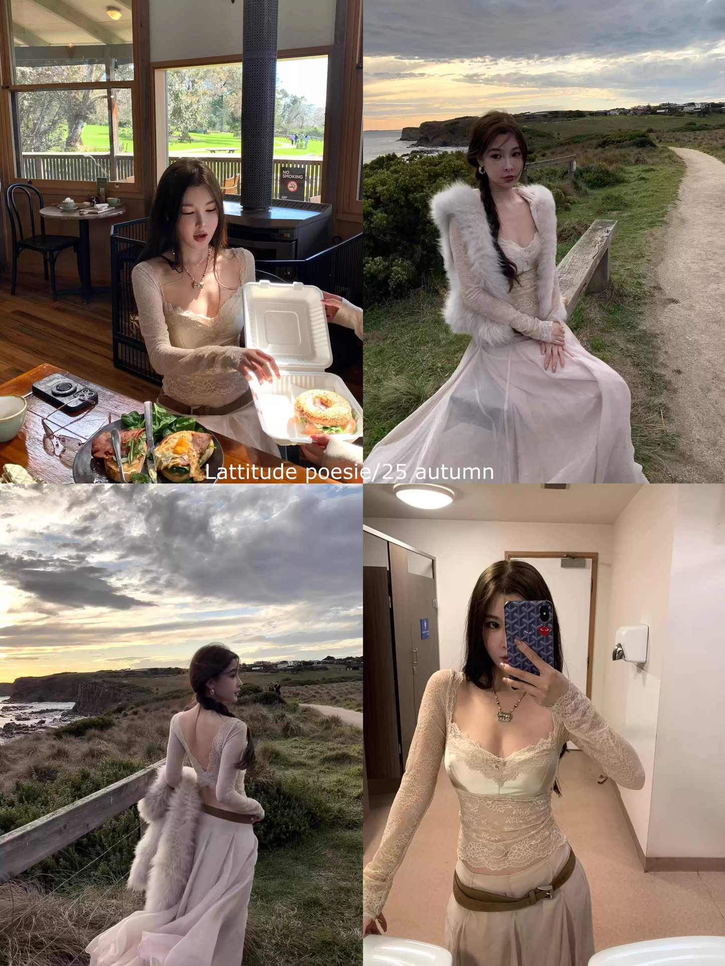 Áo Ren Dài Tay Hở Lưng