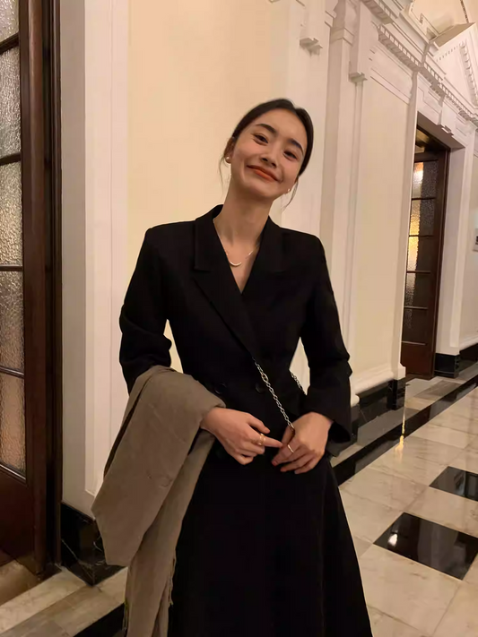 Áo Khoác Dạ Pusumede 2 Hàng Khuy