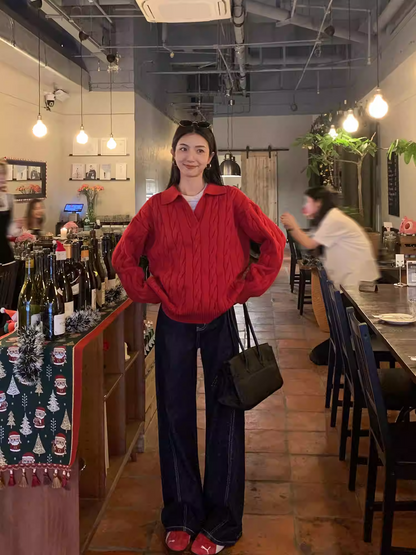 Áo Len Cổ V Mulvan