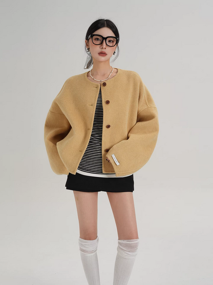 Áo Cardigan Dáng Tròn Phom Rộng