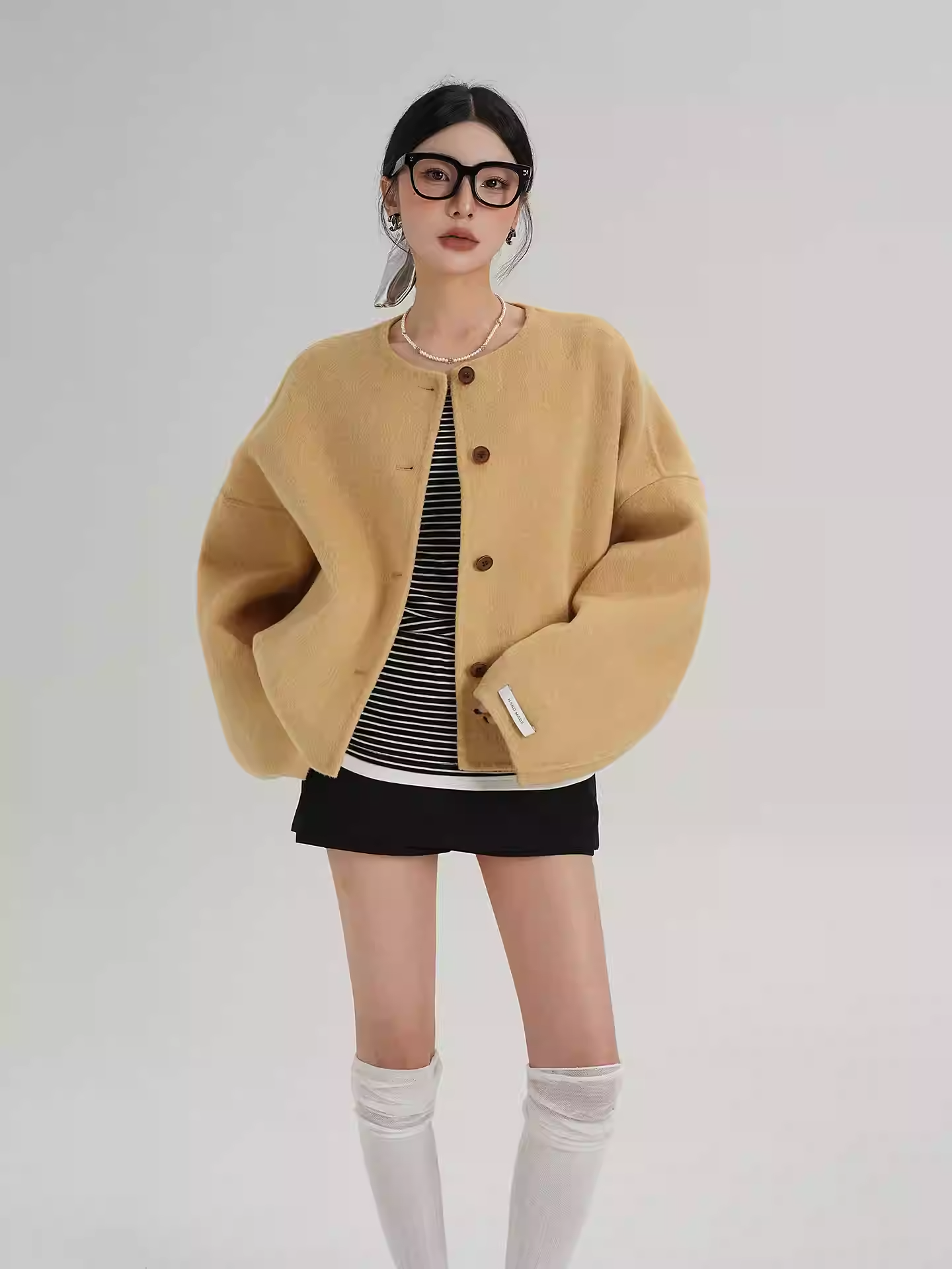 Áo Cardigan Dáng Tròn Phom Rộng