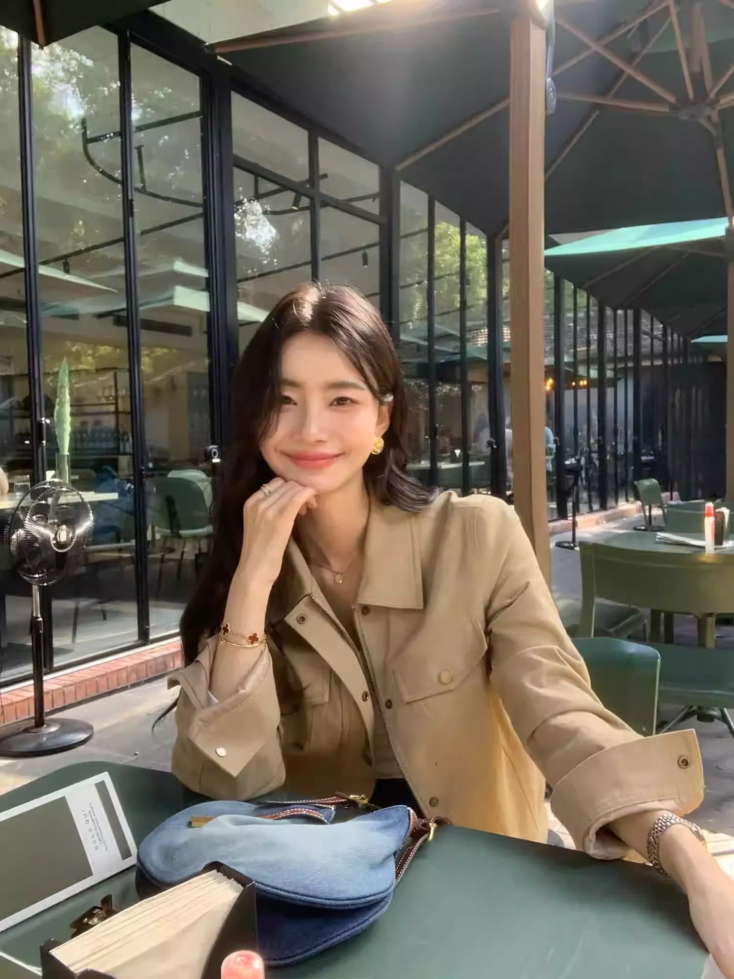 Áo Khoác Kaki Dáng Lửng